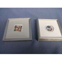 Lot of 2 Framed Silver Frames 5x5