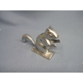 Silver Squirrel Nut Cracker 6"