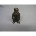 5" Soapstone Eskimo Figurine
