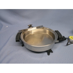 Vintage Stainless Steel Webalco Oil Core Electric Pan
