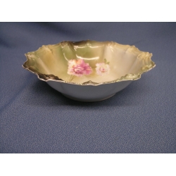 Vintage RS Germany Porcelain 11" Serving Bowl Flower
