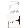 Zorro LCD Adjustable Swivel Tilt Monitor Arm Mount Zorro LCD Adjustable Swivel Tilt Monitor Arm Mount