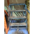 4 Step Product Rolling Ladder Blue/Black