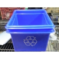 Large Blue Recycle Bins 12x8x18''