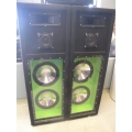 Pair of Custom Built 1070 Watt Speakers 51" Tall