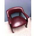 Deep Burgundy Executive Side/Reception/Boardroom Chair