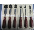 Lot of 6 E.A. Berg Eskilstuna Wood Carving Chisels