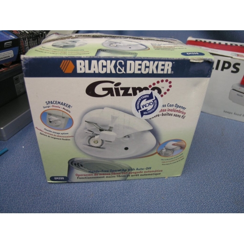 Black & Decker Gizmo EM200 Cordless Spacemaker Hands Free Can Opener  PreOwned