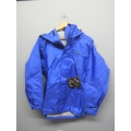 Gore-Tex Waterproof Jacket Litetrax Checkered Blue XS w Hood