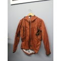 EntrantV Toray Weatherproof Jacket Checkered Rust Small w Hood