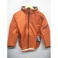 EntrantV Toray Weatherproof Jacket Rust Checkered Large w Hood