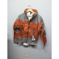 EntrantV Toray Weatherproof Jacket Rust Grey Medium w Hood