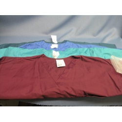 Lot of 4 ScrubZone Teal Green Burgundy Blue T-Shirt - XL