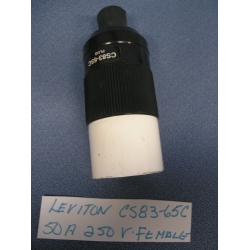 Leviton CS83-65C  50A 250 V Turn & Pull Plug