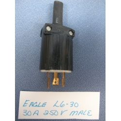 Eagle L6-30 30A 250V Turn & Pull Plug Male