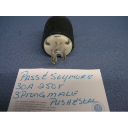 Pass & Seymour LTiegrand 30A 250V Turn&Pull  3 and 4 Prong Plug