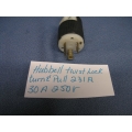 Hubbell 231A 30A 250V Turn & Pull Plug Male 3P
