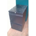 2 Drawer Black Teknion Under Desk Pedestals