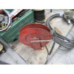 Red Air Hose Recoiler w Spring Rewind