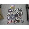 Lot of Assorted Grinding Disc Bench Grinder