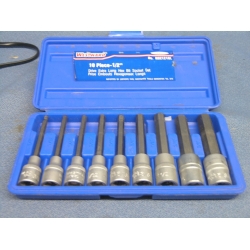 Westward Drive Extra Long Hex Bit 10 Piece Socket Set