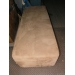 Tan Ultra Suede Ottoman 54 x 22 x 16