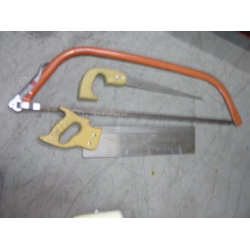Lot of 3 Saws Bow, Hand, Drywall