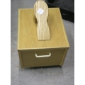 Wooden Custom Made Shoe Shine Polish Box Kit and Contents