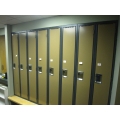 Lockers Olive Doors, Grey Frames 9.5x72x18
