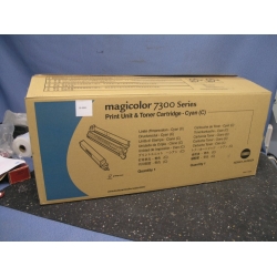 Magicolor 7300 Print Unit & Toner Cartridge - Cyan (C)