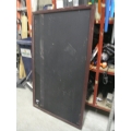 Chalk Board/Menu Board Black /Cherry Frame 36 x 60