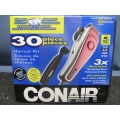Conair 30 Piece Haircut Kit HC330WC w Carrying Case Trimmer Comb