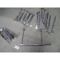 Lot of Assorted Slat Wall Fixtures Waterfalls Clothing Racks