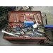 Red 9 Drawer Waterloo Toolbox With Assorted Tools - Files Wrench