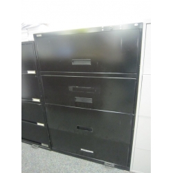 Black 4 Drawer Flip Front Lateral Filing Cabinet Black 4 Drawer Flip Front Lateral Filing Cabinet
