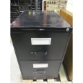 Black 2 Drawer ProSource Locking Vertical Filing Cabinet