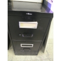 Black 2 Drawer ProSource Filing Cabinet 15x27x29