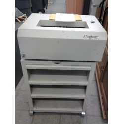 Allegheny Rolling 45 Sheet J-45 Paper Shredder w 3 Shelf Rack