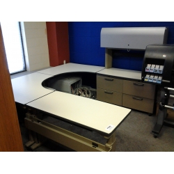 Knoll Morrison 4 pc Adjustable Executive Suite Desk Knoll Morrison 4 pc Adjustable Executive Suite Desk