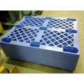 Lot of 8 Blue Plastic Stackable 4-Way Pallets / Skids 47x39