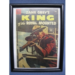 Zane Grey's King of the Royal Mounted Comic Book 1954 #16 Framed