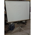 Da-Lite Picture King Projector Screen w Tripod Stand 57x55