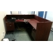 L-Shape Reception Unit Desk Cherry