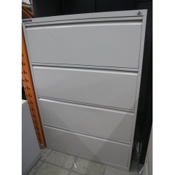 Performance 4-Drawer Beige Locking Lateral Filing Cabinet