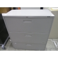 3-Drawer ProSource Locking Beige Lateral Filing Cabinet