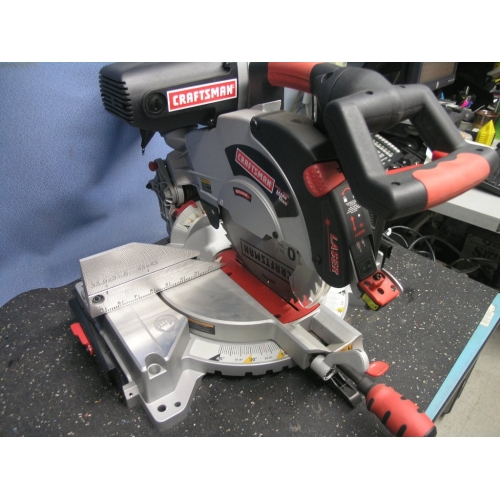 Craftsman 10 sliding compound miter saw with laser trac hotsell