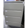 4-Drawer Grey Filing Cabinet 36x18x51 - Locking