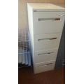 Beige 4-Drawer Vertical Filing Cabinet