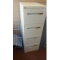 Beige 4-Drawer Vertical Filing Cabinet