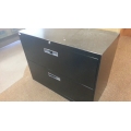 Black Lateral 2-Drawer Locking Filing Cabinet 36"